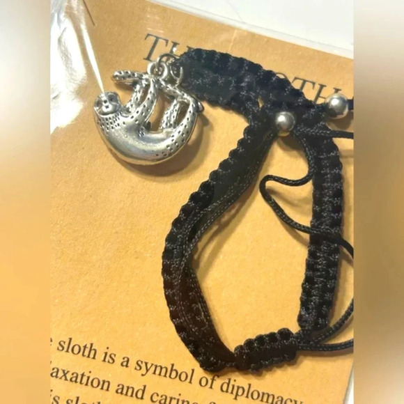 Inspirational Gift/ Sloth Bracelet Gift for Her - Picture 2 of 4